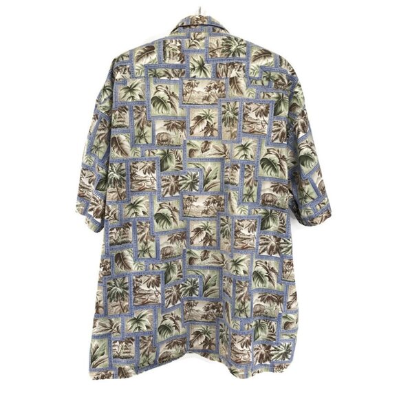 Campia Moda Casual Button Down Hawaiian Shirt Men's 3XLT Tropical 100% Cotton - Picture 6 of 12